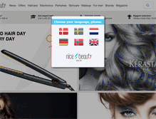 Tablet Screenshot of nicebeauty.com